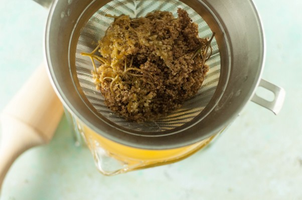韦伯花亲切。一个易于糖浆和柑橘的糖浆,可享用美味的自制苏打水或鸡尾酒搅拌机。从盛开到茎|因为可口www.andrewtoms.com.