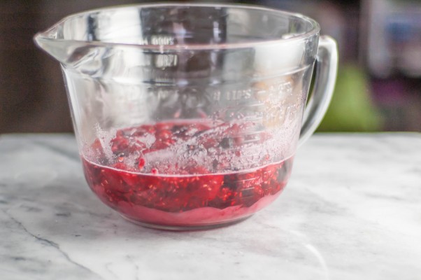 Blackberry-Raspberry灌木。一种适合喜欢酸的人饮用的醋。非常适合成年人不含酒精的汽水或鸡尾酒。从花到茎|因为美味www.andrewtoms.com