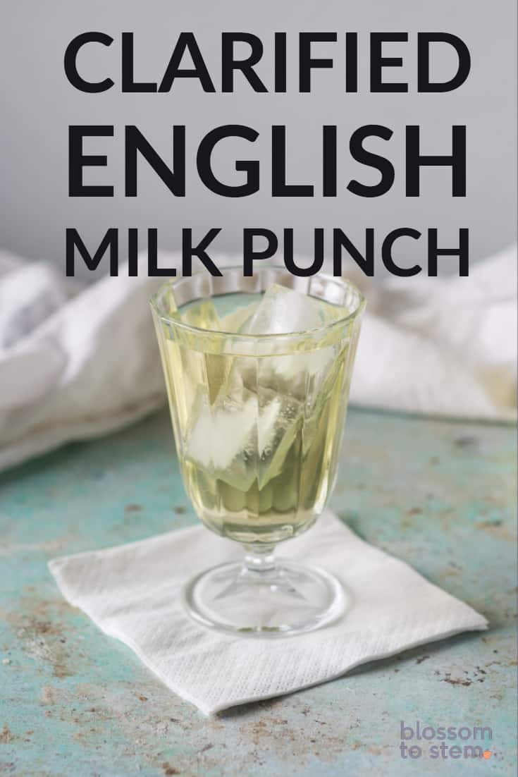 澄清英语牛奶潘趣酒