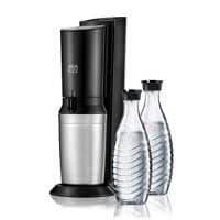 Sodastream Fizzi闪亮的水制造商入门套件，带60L CO2和1L瓶，黑色