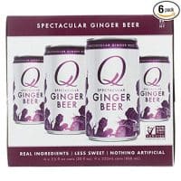 Q Drinks, Soda Ginger Beer, 7.5 Fl Oz, 4 Pack