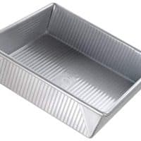 美国Pan Bakeware Square Cake Pan，9英寸，非克快乐和快速释放涂料，在美国制造，由镀铝钢制成