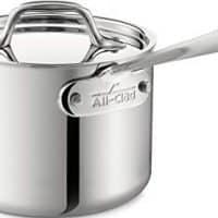 All-Clad 4202不锈钢酱锅，带盖炊具，2夸脱，银